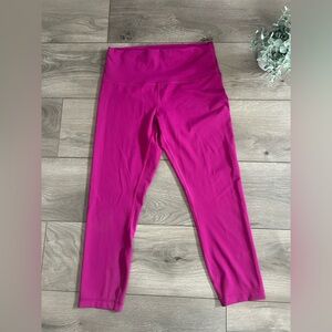 LULULEMON Wunder Train High-Rise Crop 23" Magenta Purple Size 10